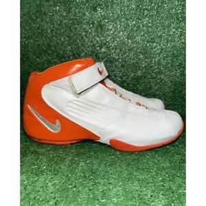 Vintage Nike Shoes Air Bound 2003 White Orange Mens Size 12 Basketball Sneakers